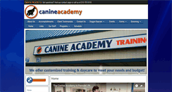 Desktop Screenshot of canineacademypa.com